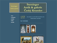 Tablet Screenshot of antiksterzinger.cz